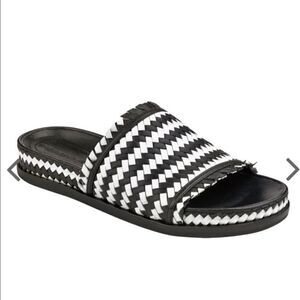Sigerson Morrison Aoven Woven Pool Slide Sandals